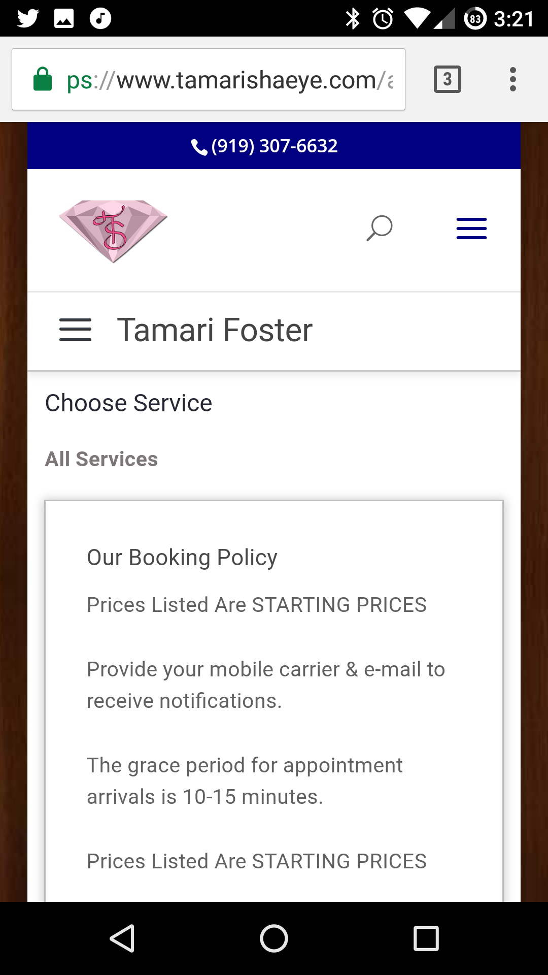 Tamari Shaeye Mobile Online Booking